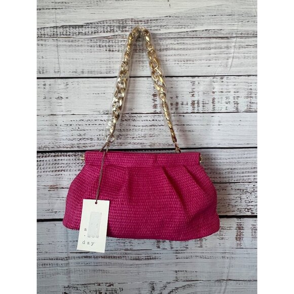 A NEW DAY PINK GOLD PURSE W/ RECYCLED MATERIAL - Picture 2 of 16